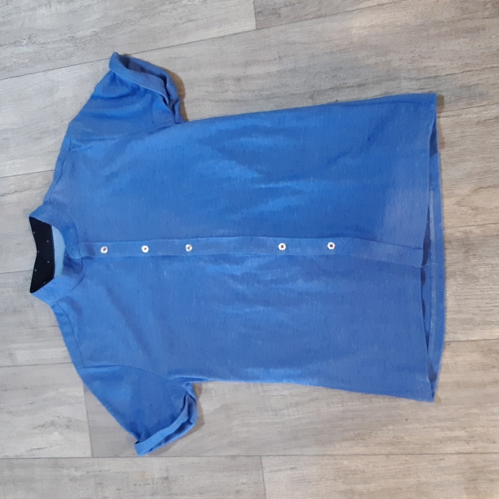 Boys Button up blue shirt shortsleeve THATS IT Childs CH b20